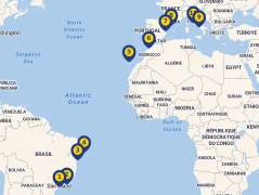 Mapa plavby