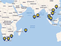 Mapa plavby