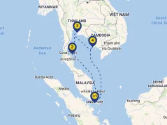 Mapa plavby