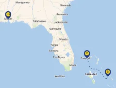 Mapa plavby