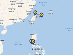 Mapa plavby