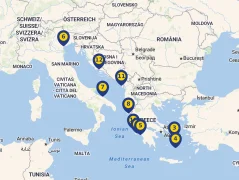 Mapa plavby