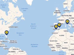Mapa plavby