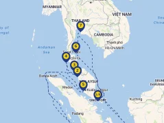 Mapa plavby