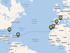 Mapa plavby