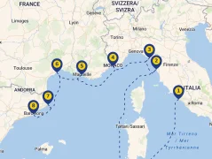 Mapa plavby