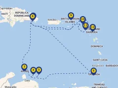 Mapa plavby