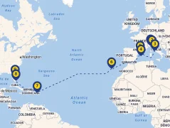 Mapa plavby
