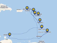 Mapa plavby