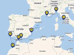 Mapa plavby