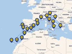 Mapa plavby