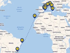 Mapa plavby