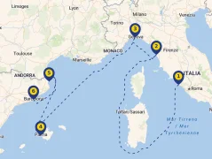 Mapa plavby