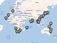 Mapa plavby