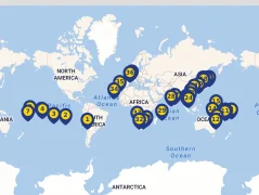 Mapa plavby