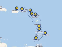 Mapa plavby