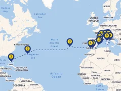 Mapa plavby