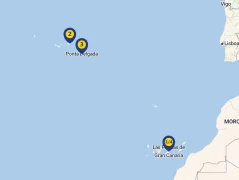 Mapa plavby