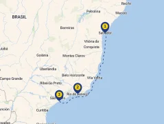 Mapa plavby