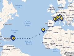 Mapa plavby