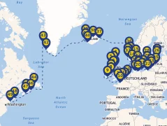 Mapa plavby