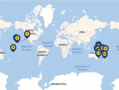 Mapa plavby