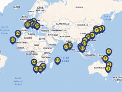 Mapa plavby