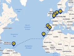 Mapa plavby