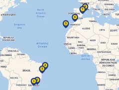 Mapa plavby