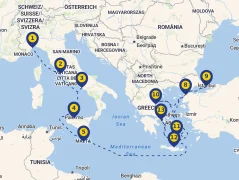 Mapa plavby