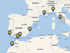 Mapa plavby