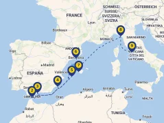 Mapa plavby
