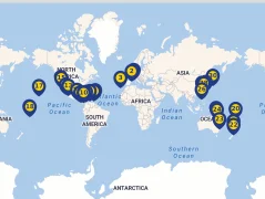 Mapa plavby