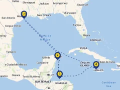 Mapa plavby
