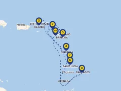 Mapa plavby