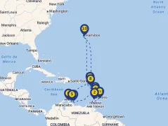 Mapa plavby