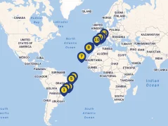 Mapa plavby