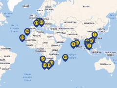 Mapa plavby