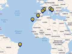Mapa plavby