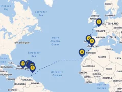 Mapa plavby