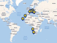 Mapa plavby