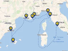 Mapa plavby