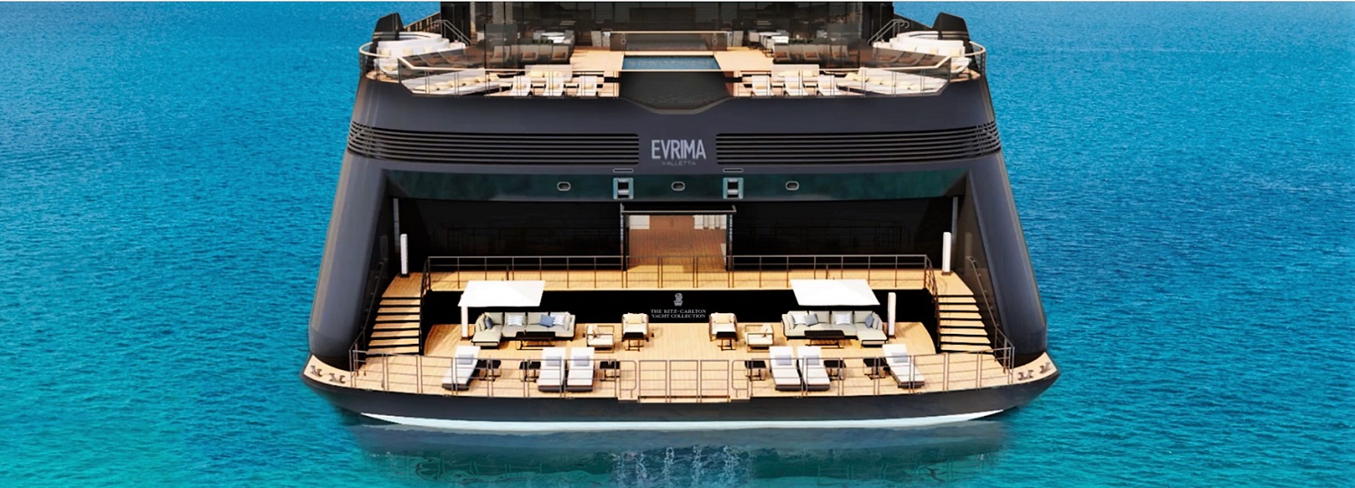 Nová loď Evrima spoločnosti Ritz-Carlton Yacht Collection